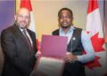 A Haitian student recognized in the Future Leaders program in Canada
