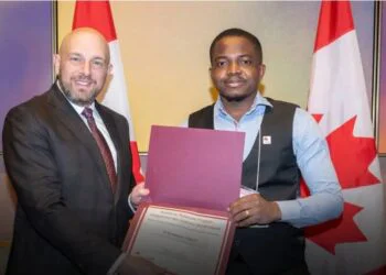 A Haitian student recognized in the Future Leaders program in Canada