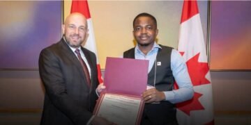 A Haitian student recognized in the Future Leaders program in Canada