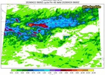 Northern Haiti under threat of heavy rainfall and flooding