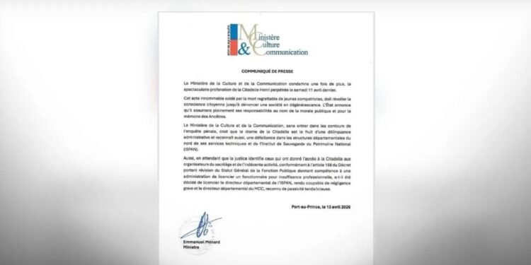 Haiti: two ISPAN and MCC officials dismissed after Citadelle tragedy