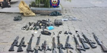 Haitian National Police seize weapons and tactical gear during anti-gang raid in Bel-Air