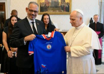 Prime Minister Alix Didier Fils-Aimé received by Pope Leo XIV at the Vatican