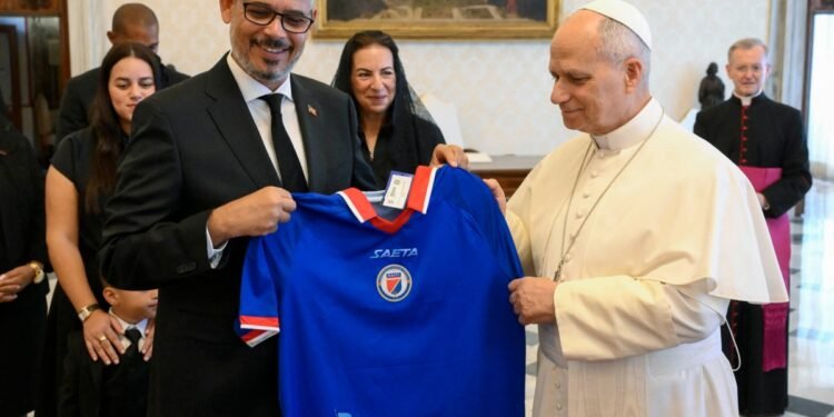 Prime Minister Alix Didier Fils-Aimé received by Pope Leo XIV at the Vatican