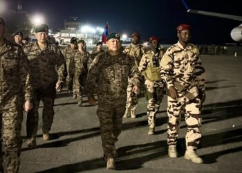 Mongolian General Erdenebat Batsuuri arrives in Port-au-Prince to command the FRG