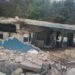 Gangs demolish the Marchand Dessalines police station