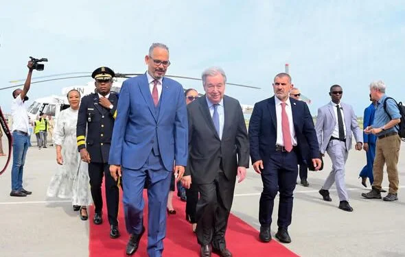 UN Secretary-General António Guterres lands in Haiti for high-level official state visit